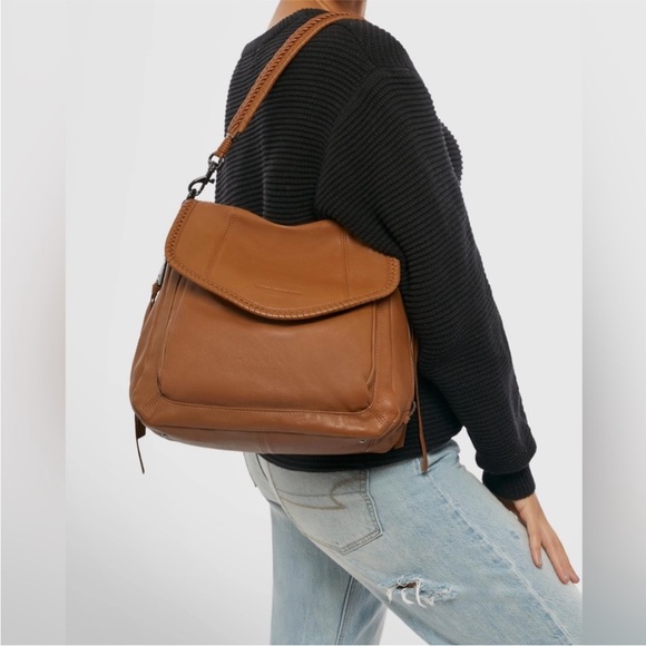 Aimee Kestenberg Handbags - Aimee Kestenberg All For Love Convertible Shoulder Chestnut Brown w/ Gun Metal